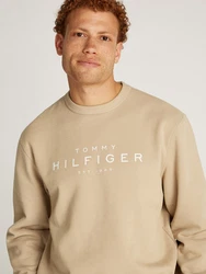 Tommy Hilfiger Sweatshirt mit Logo Khaki/Beige