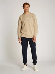 Tommy Hilfiger Sweatshirt mit Logo Khaki/Beige