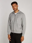 Tommy Hilfiger Sweatjacke Essential Fleece ZT Stand Collar grau/medium grau