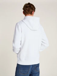 Tommy Hilfiger Hoodie mit Logodruck Weiß/Creme/Hellblau