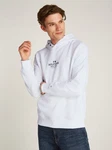 Tommy Hilfiger Hoodie mit Logodruck Weiß/Creme/Hellblau