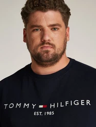Tommy Hilfiger Big & Tall Sweatshirt BT-TOMMY LOGO SWEATSHIRT-B mit Logodruck Grün