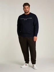 Tommy Hilfiger Big & Tall Sweatshirt BT-TOMMY LOGO SWEATSHIRT-B mit Logodruck Grün