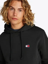 Tommy Jeans Hoodie TJM REG BADGE HOODIE EXT Schwarz