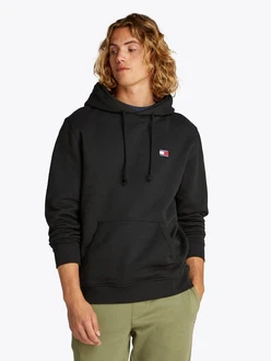 Tommy Jeans Hoodie TJM REG BADGE HOODIE EXT Schwarz