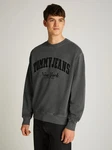 Tommy Jeans Sweatshirt TJM RLX VINTAGE VARSITY CREW Dunkelgrau/Khaki
