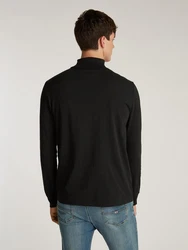 Tommy Jeans Rollkragenshirt TJM SLIM TURTLENECK TEE Schwarz