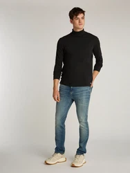 Tommy Jeans Rollkragenshirt TJM SLIM TURTLENECK TEE Schwarz