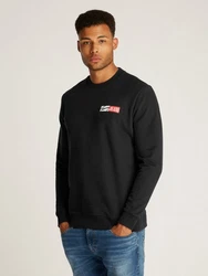 Tommy Jeans Sweatshirt TJM REG ENTRY GRAPHIC CREW EXT Schwarz