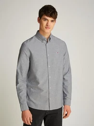 Langarmhemd TJM REG OXFORD SHIRT EXT mit Logostickerei