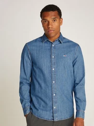 Jeanshemd RGLR FIT SHIRT MID BLUE in blauer Waschung