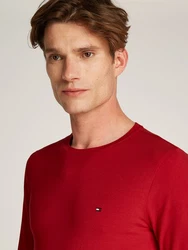 TOMMY HILFIGER Shirt STRETCH SLIM FIT LONG SLEEVE rot/medium rot