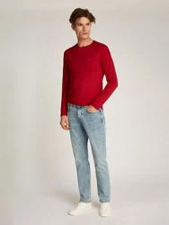 TOMMY HILFIGER Shirt STRETCH SLIM FIT LONG SLEEVE rot/medium rot