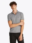 Tommy Hilfiger Poloshirt Tommy Tipped Slim Polo Grau/Hellgrau/Dunkelgrau