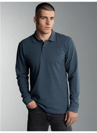 Poloshirt Langarm Poloshirt mit Armbndchen (1-tlg)