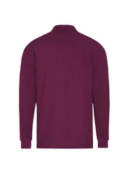 Trigema Poloshirt Langarm mit Armbündchen Rosa/Dunkelrot/Lila/Bordeaux