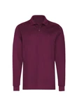 Trigema Poloshirt Langarm mit Armbündchen Rosa/Dunkelrot/Lila/Bordeaux