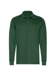 Trigema Poloshirt Langarm mit Armbündchen Grün/Dunkelgrün
