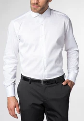 Eterna Businesshemd Weiß/Creme/Schwarz