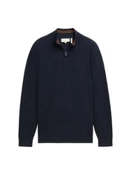 TOM TAILOR Strickpullover Dunkelblau/Hellblau/Blau