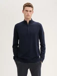 TOM TAILOR Strickpullover Dunkelblau/Hellblau/Blau
