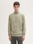 TOM TAILOR Strickpullover Khaki/Dunkelgrün/Hellgrün