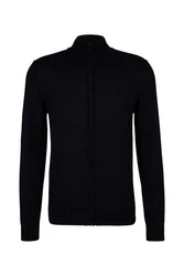 JOOP! Strickjacke Dunkelblau/Schwarz/Hellblau