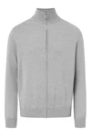 JOOP! Strickjacke Grau/Hellgrau
