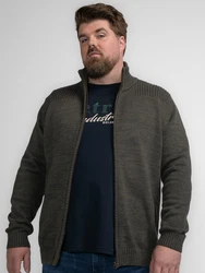 Petrol Industries Strickjacke Rot/Dunkelgrün/Hellblau/Grau/Khaki