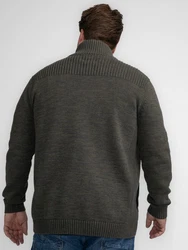 Petrol Industries Strickjacke Rot/Dunkelgrün/Hellblau/Grau/Khaki
