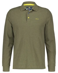 New Zealand Auckland Polokragenpullover Dunkelgrün/Khaki