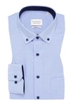 Eterna Businesshemd Hellblau/Dunkelrot
