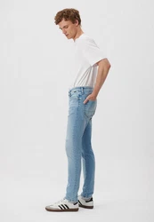 Mavi 5-Pocket Jeans Hellblau/Weiß/Creme