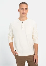 Henleyshirt aus Organic Cotton