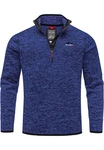 Amaci&Sons Sweatshirt AMES Fleecejacke Herren Troyer Strickfleece Zipper 