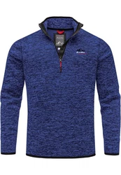 Amaci&Sons Sweatshirt AMES Fleecejacke Herren Troyer Strickfleece Zipper 