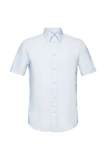 Esprit Langarmhemd Hellblau/Blau