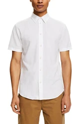 Esprit Langarmhemd Weiß/Creme