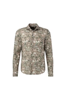 JOOP! Hemd Dunkelgrün/Khaki/Braun