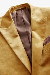 Next Sakko Self Slim Fit Sakko (1-tlg) Gelb