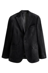 Next Sakko Self Slim Fit Sakko (1-tlg) Schwarz/Dunkelgrau