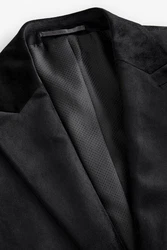 Next Sakko Self Slim Fit Sakko (1-tlg) Schwarz/Dunkelgrau