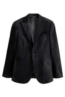 Next Sakko Self Slim Fit Sakko (1-tlg) Schwarz/Dunkelgrau
