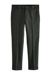 Next Anzughose Regular Fit Donegal Anzughose Dunkelgrau/Khaki/Dunkelgrün/Grau