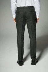 Next Anzughose Regular Fit Donegal Anzughose Dunkelgrau/Khaki/Dunkelgrün/Grau