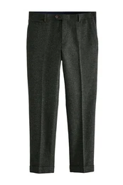 Anzughose Regular Fit noppige Donegal Anzughose mit Besatz (1-tlg)