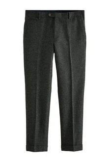 Next Anzughose Regular Fit Donegal Anzughose Dunkelgrau/Khaki/Dunkelgrün/Grau