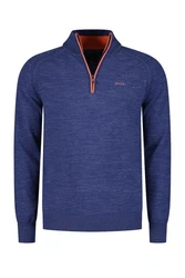 New Zealand Auckland Strickpullover Dunkelblau/Blau