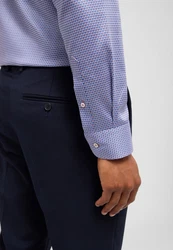 Eterna Langarmhemd Businesshemd Dunkelblau/Blau/Hellblau