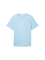 TOM TAILOR T-Shirt Basic Hellblau/Blau